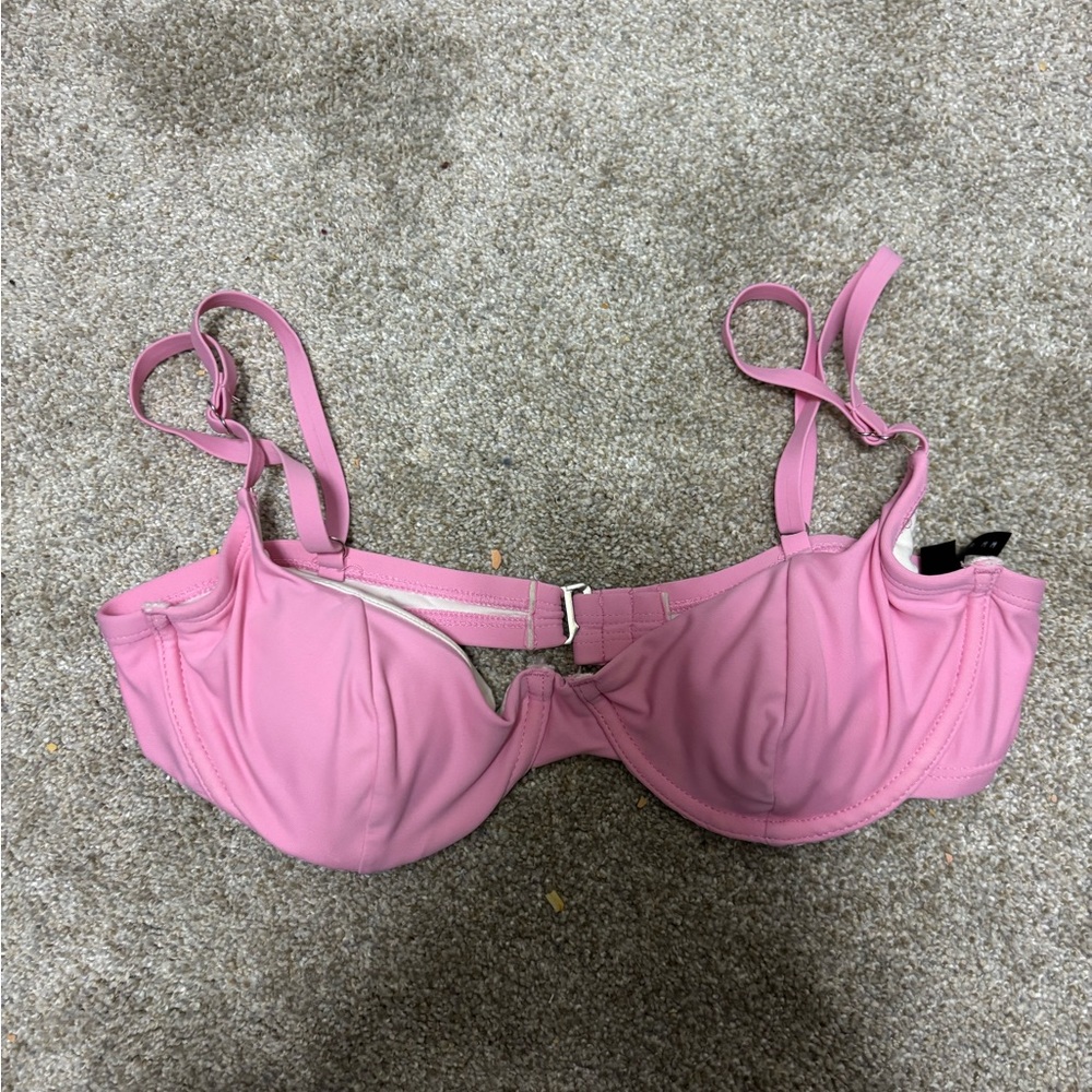 Pink Underwire Bikini Top